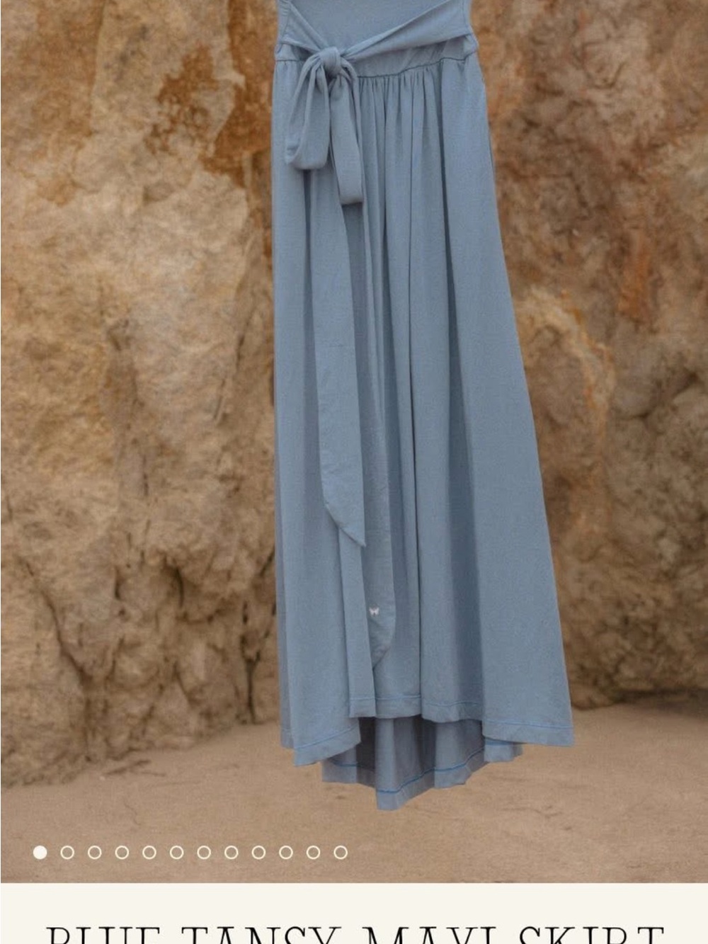 Blue Tansy Maxi Skirt by Purusha People Women's Skirt